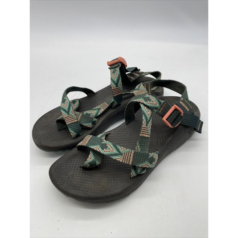 Chaco Cloud Womens Size 9 Green Pink Sandal Sport Hiking